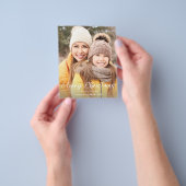 Budget Merry Kerstmis Fun Script-foto Verticaal Flyer (Hand)