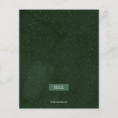 Budget Merry Kerstmis Greenery Foto Holiday Kaart (Achterkant)