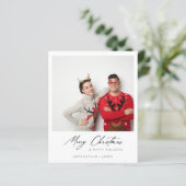 Budget Merry Kerstmis Instant Photo Minimalist (Staand voorkant)