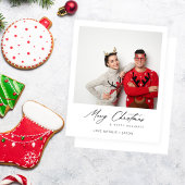 Budget Merry Kerstmis Instant Photo Minimalist