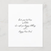 Budget Merry Kerstmis Instant Photo Minimalist Flyer (Achterkant)