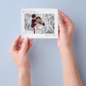 Budget Merry Kerstmis Modern Minimalist Photo Fly Flyer (Hand)