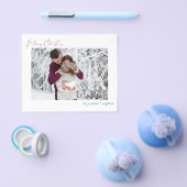 Budget Merry Kerstmis Modern Minimalist Photo Fly Flyer (Enkel)