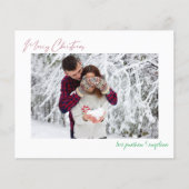 Budget Merry Kerstmis Modern Minimalist Photo Fly Flyer (Voorkant)
