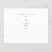 Budget Merry Kerstmis Moderne Handschriftenfoto (Achterkant)