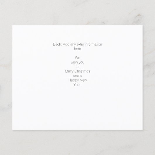 Budget Merry Kerstmis Moderne Handschriftenfoto (Achterkant)