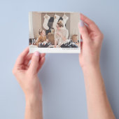 Budget Merry Kerstmis Moderne Handschriftenfoto Flyer (Hand)