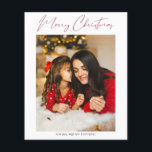 Budget Merry Kerstmis Moderne Minimalistische Foto Flyer<br><div class="desc">******* MATTE PAPIER IS THIN. UPGRADE VOOR EEN THICKERPAPIER. GEEN ENVELOPEN. VOOR HET VOORRADEN VAN DE KAART, DE KAARTEN VAN DE THICKER, CONTROLEER DE VERBINDING HIERONDER. KAART STOCK, THICKER KAARTEN HEBBEN EEN OPTIE VOOR BEELDSCHERMEN OF OMVAT HEN******* Bespaar geld op kaarten met een papierfilter. Warm je familie en vrienden feestdagen...</div>