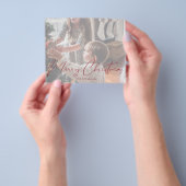 Budget Merry Kerstmis Multi Photo Minimal Flyer (Hand)