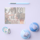 Budget Merry Kerstmis Multi Photo Minimal Flyer (Enkel)