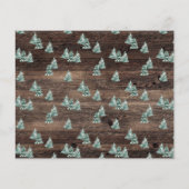 Budget Merry Kerstmis Rustic Photo Holiday Kaart (Achterkant)