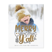 Budget Merry Kerstmis Y'All Photo Artsy Script
