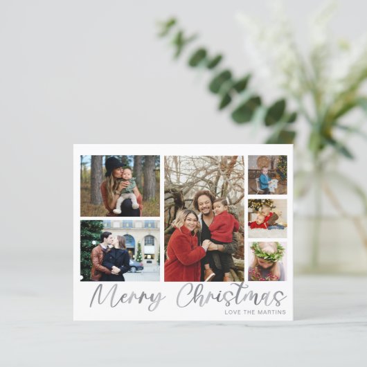 Budget Merry Kerstzilver 6 Foto (Staand voorkant)