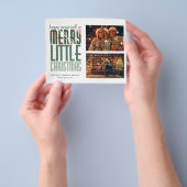 Budget Merry Little Kerstry 2 Photo Holiday Card Flyer (Hand)