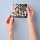 Budget Merry & Married Minimalist H Foto Flyer (Hand)