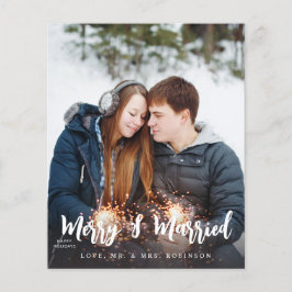 Budget Merry & Married Minimalist V Foto Flyer