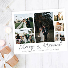 Budget Merry & Married Silver Multi Foto Flyer