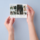 Budget Merry & Married Silver Multi Foto Flyer (Hand)