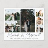 Budget Merry & Married Silver Multi Foto Flyer (Voorkant)