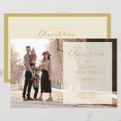 Budget Merry Xmas Transparency Overlay Photo (Voorkant / Achterkant)