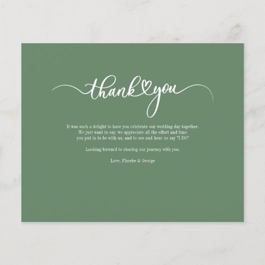 Budget met de hand gebriefte bruiloft Foto Harteli (Achterkant)