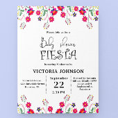 Budget Mexicaanse Fiesta Baby shower Party Uitnodi