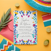 Budget Mexicaanse Floral Fiesta Huwelijksuitnodigi