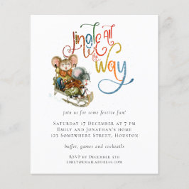 Budget Mice Jingle helemaal tot Kerstmis uitnodige