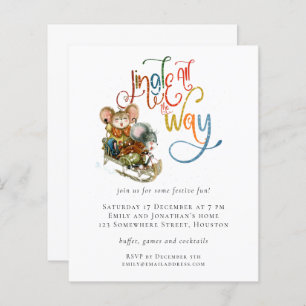 Budget Mice Jingle helemaal tot Kerstmis uitnodige