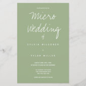 Budget Micro Wedding Sage Typografie (Voorkant)
