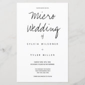 Budget Micro Wedding Typography (Voorkant)