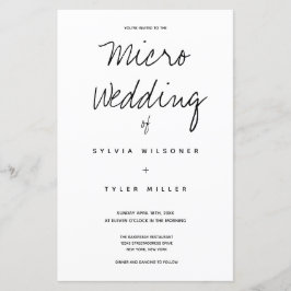 Budget Micro Wedding Typography
