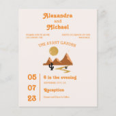 Budget  Mid Century Desert Bruiloft (Voorkant)