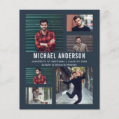 Budget Midnight 6 Foto Chalkboard Afstudeerder Par (Voorkant)