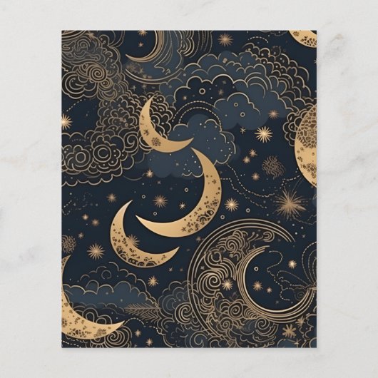 Budget Midnight Blue Goud Hemelbruiloft (Achterkant)