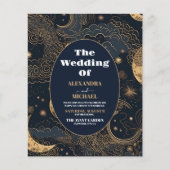 Budget Midnight Blue Goud Hemelbruiloft (Voorkant)