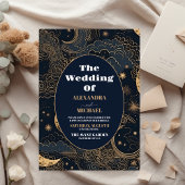 Budget Midnight Blue Goud Hemelbruiloft