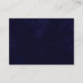 BUDGET Midnight Blue Hemelse Gouden Sterren Trouwe Informatiekaartje (Achterkant)