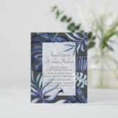 Budget Midnight Blue Leaf Wedding Ampersand (Staand voorkant)