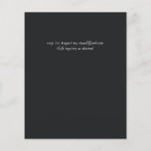 Budget Midnight Blue Leaves Weddenschap (Achterkant)