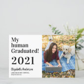 Budget Mijn menselijke gediplomeerde Dog Foto Afst (Staand voorkant)