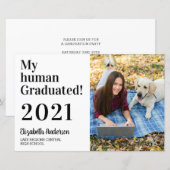 Budget Mijn menselijke gediplomeerde Dog Foto Afst (Voorkant / Achterkant)