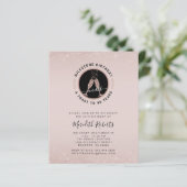 Budget Milestone 40th Birthday Champagne Invite (Staand voorkant)