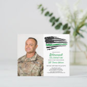 Budget militaire Aangepaste Uitnodiging tot afloss (Staand voorkant)