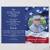 Budget Militaire Amerikaanse Vlag Veteraan Begrafe (Voorkant)