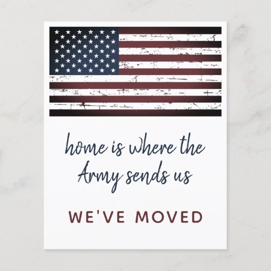 Budget Militaire PCS Verhuizing We Hebben Verhuisd (Voorkant)