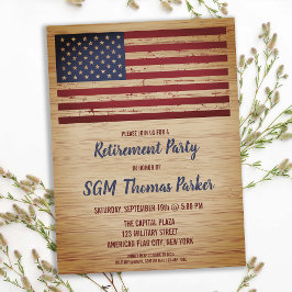 Budget Militaire Pensioen Amerikaanse vlag Uitnodi