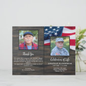 Budget Militaire Vlag Viering van het Leven Progra (Staand voorkant)