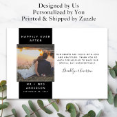 Budget Mini Foto Weddenschap Bedankt Notitiekaartje