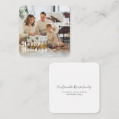 Budget MINI - Gepersonaliseerde foto- en tekstkers Notitiekaartje (Voorkant / Achterkant)